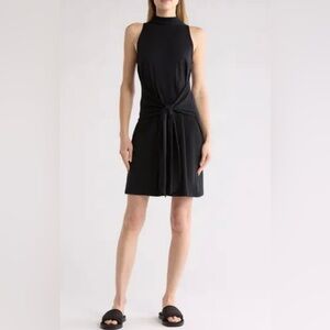 Vince Sleeveless Mock Neck Dress